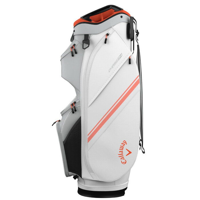 Callaway Callaway Chase 14 Cartbag 2025 - Weiß Grau Orange
