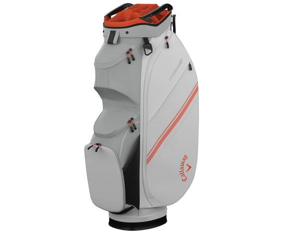 Callaway Callaway Chase 14 Cart Bag 2025 - White Silver Orange