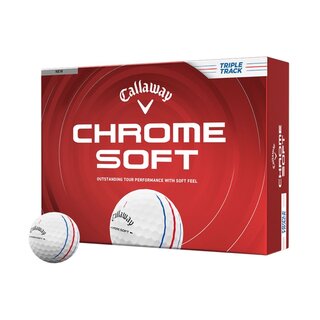 Callaway Callaway Chrome Soft Triple Track Golfballen 2026 - Wit - 12 Stuks