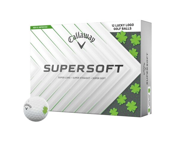 Callaway Callaway SuperSoft 2025 Lucky Golf Balls - White - 12-Pack