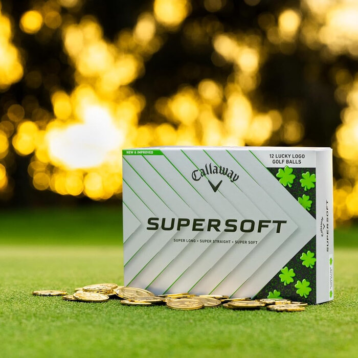 Callaway Callaway SuperSoft 2025 Lucky Golf Balls - White - 12-Pack