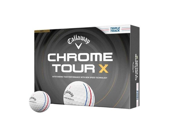 Callaway Callaway Chrome Tour X Triple Track Pelotas de Golf 2026 - Blanco - 12 Unidades
