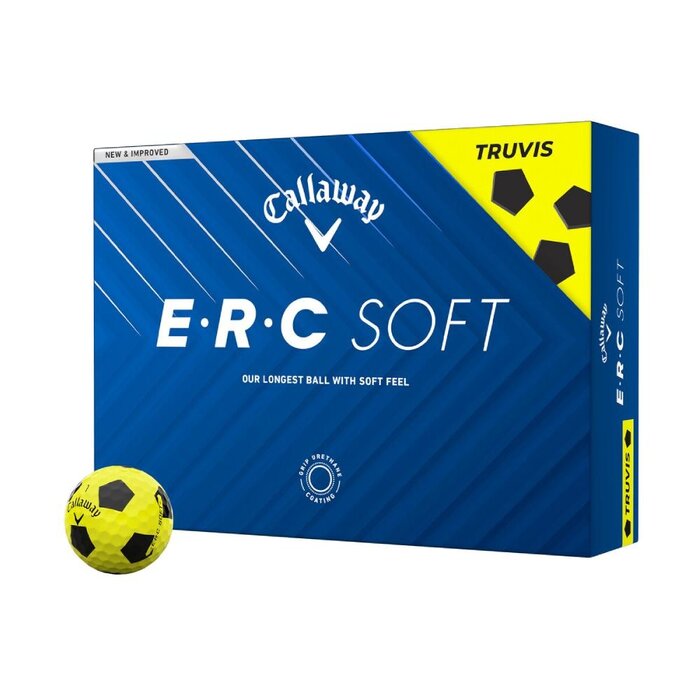 Callaway Callaway ERC Soft Truvis Golfballen 2025 - Geel - 12 Stuks
