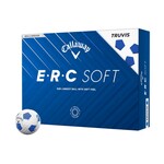 Callaway ERC Soft Truvis Golfballen 2025 - Wit Blauw - 12 Stuks