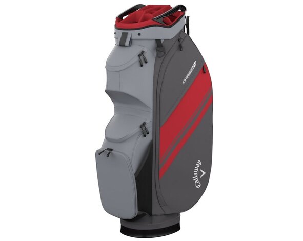Callaway Callaway Chase 14 Cartbag 2026 - Zilver Grijs Rood