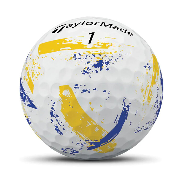 TaylorMade TaylorMade SpeedSoft Ink Golfbälle 2026 - Blau Gelb - 12-Stück