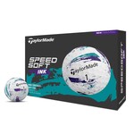 TaylorMade SpeedSoft Ink Golfballen 2026 - Paars Turquoise - 12 Stuks