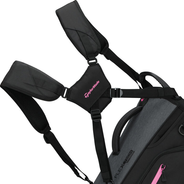 TaylorMade TaylorMade Flextech Crossover Bolsa de golf trípode 2026 - Gris Negro Rosa