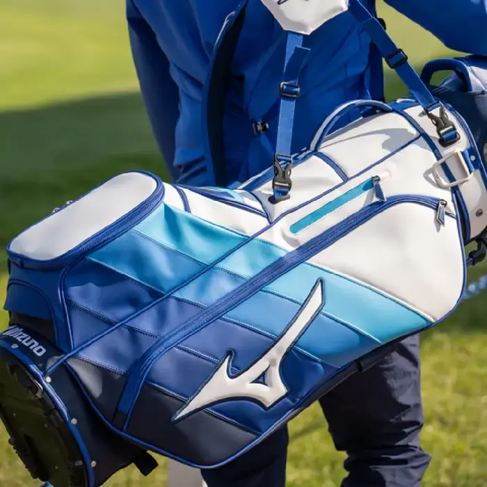 Mizuno Mizuno Tour LW Standbag Staff 2025 - Blauw Wit