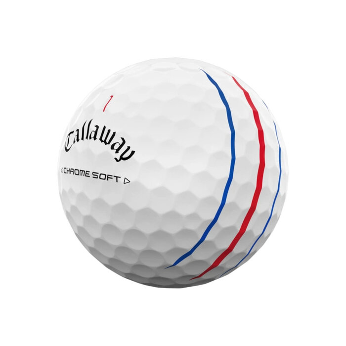 Callaway Callaway Chrome Soft Triple Track Golfbälle 2024 - Weiß - 12 Stück
