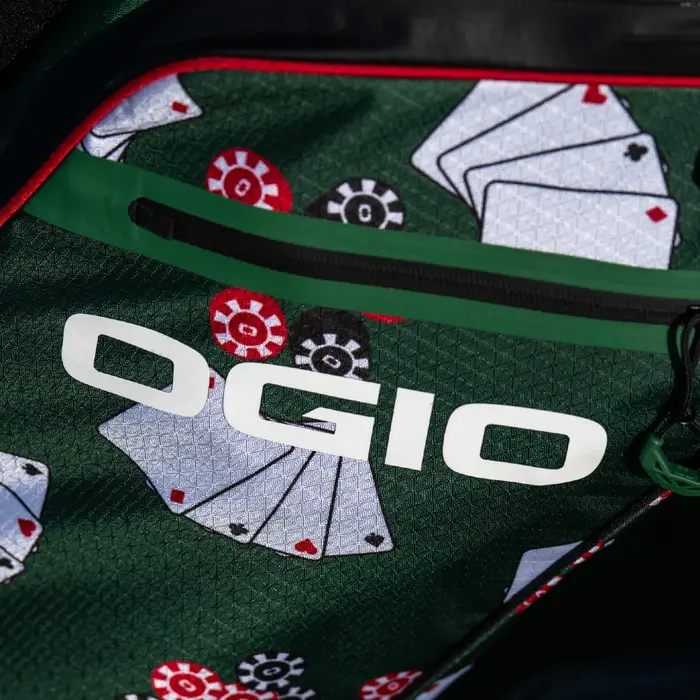 Ogio OGIO All Elements Silencer Waterproof Cartbag 2026 - Groen Rood Wit