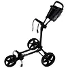 FastFold Compact+ Golftrolley - Mat Zwart