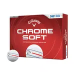 Callaway Chrome Soft 360 Triple Track Golf Balls 2026 - White - 12-Pack