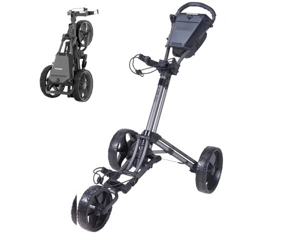 FastFold FastFold Tri-Go Golf Trolley - Grey Black