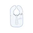 VIB VIB Nova Golf 'Caddy' Bavoir - Blanc Bleu