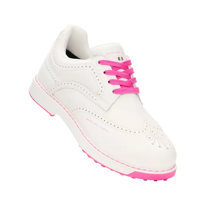 Duca del Cosma Duca del Cosma Tuscania Dames Golfschoenen - Wit Roze