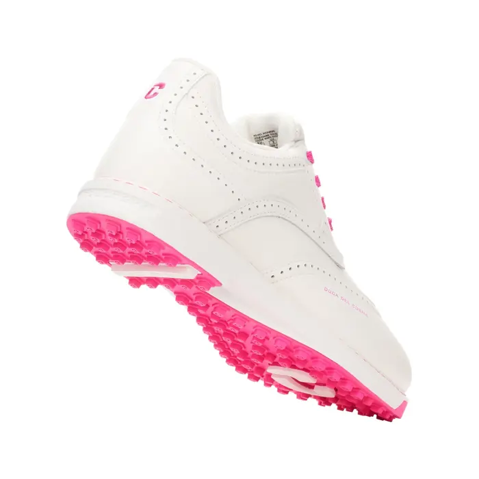 Duca del Cosma Duca del Cosma Tuscania Chaussures de Golf pour Femmes - Blanc Rose