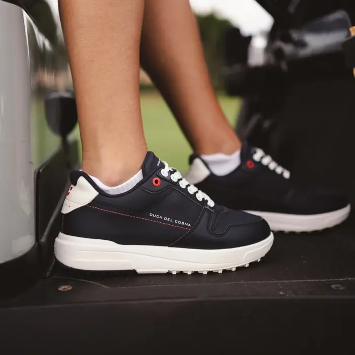 Duca del Cosma Duca del Cosma Amantea Chaussures de Golf pour Femmes - Bleu Blanc
