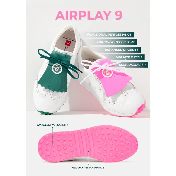 Duca del Cosma Duca del Cosma Belezza 2 Ladies Golf Shoes - White Green