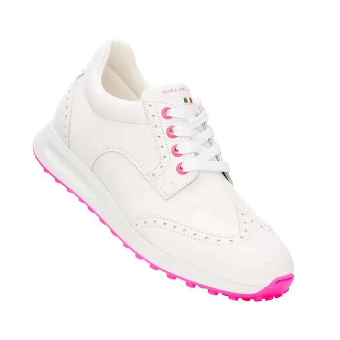 Duca del Cosma Duca del Cosma Belezza 2 Dames Golfschoenen - Wit Roze