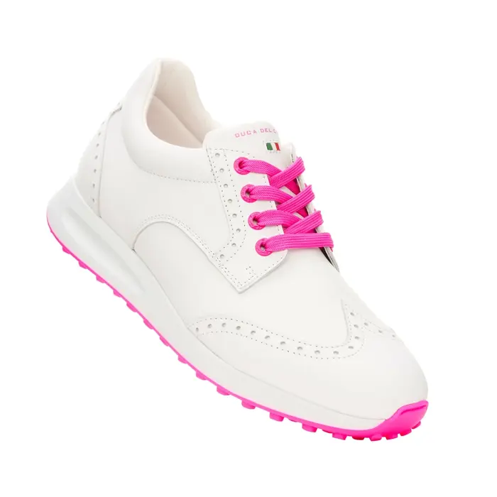 Duca del Cosma Duca del Cosma Belezza 2 Dames Golfschoenen - Wit Roze