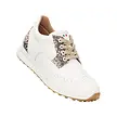Duca del Cosma Duca del Cosma Pasqualle Ladies Golf Shoes - White Cheetah