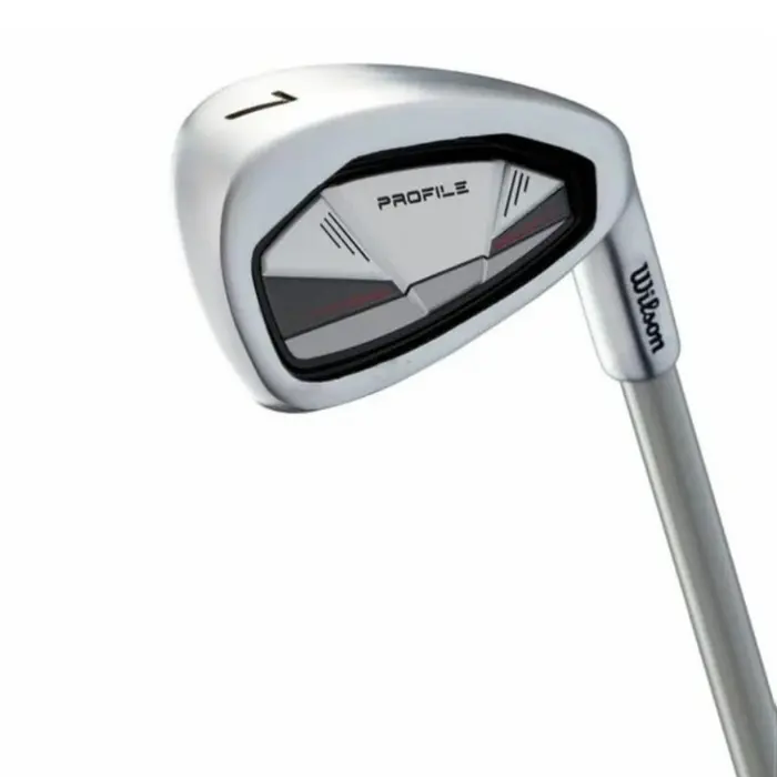 Wilson Wilson Profile JGi Set de golf junior 8 pièces | Sac trepied - Gris Rouge (8-11 Ans)