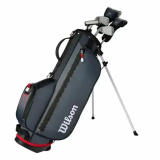 Wilson Wilson Profile JGi Set de golf junior 8 pièces | Sac trepied - Gris Rouge (8-11 Ans)