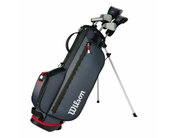 Wilson Wilson Profile JGi 8-Piece Junior Golf Set | Stand Bag - Grey Red (8-11 Years)