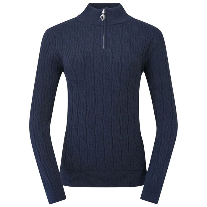 Pure Golf Pure Golf Sorell Lined Trui (Margot Knit) - Marineblauw