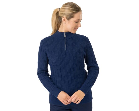 Pure Golf Pure Golf Sorell Pull Doublé (Margot Knit) - Bleu Marine