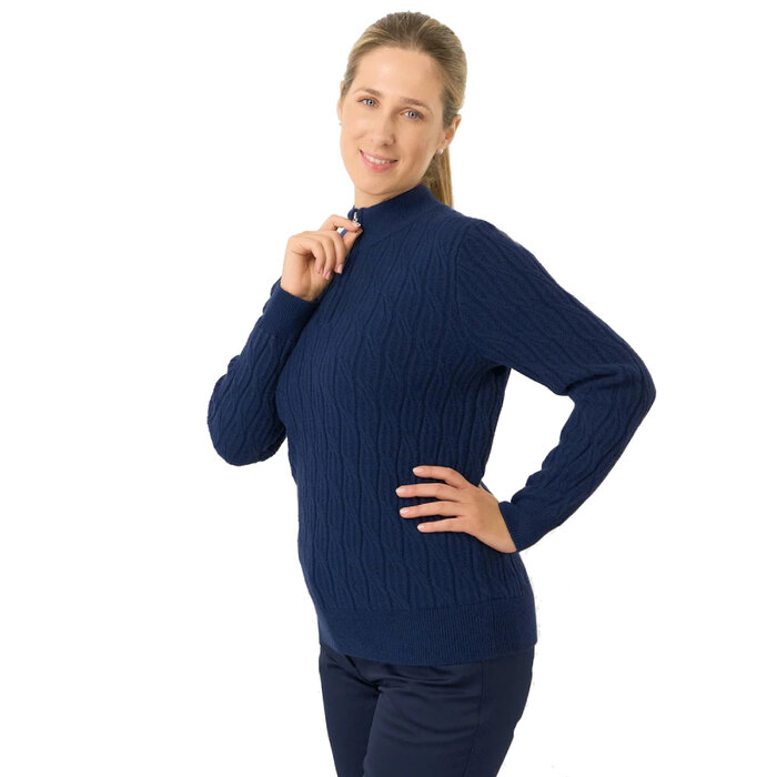 Pure Golf Pure Golf Sorell Pull Doublé (Margot Knit) - Bleu Marine