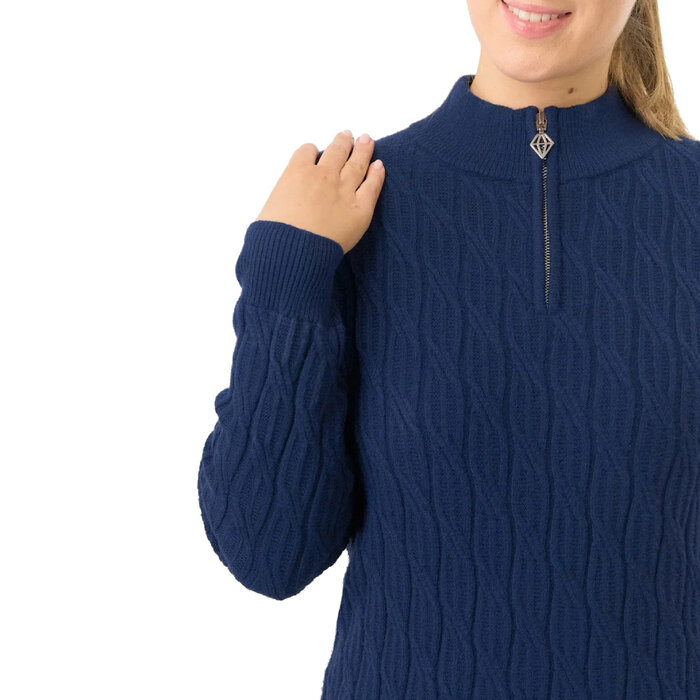 Pure Golf Pure Golf Sorell Pull Doublé (Margot Knit) - Bleu Marine