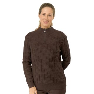 Pure Golf Pure Golf Sorell Pull Doublé (Margot Knit) - Marron