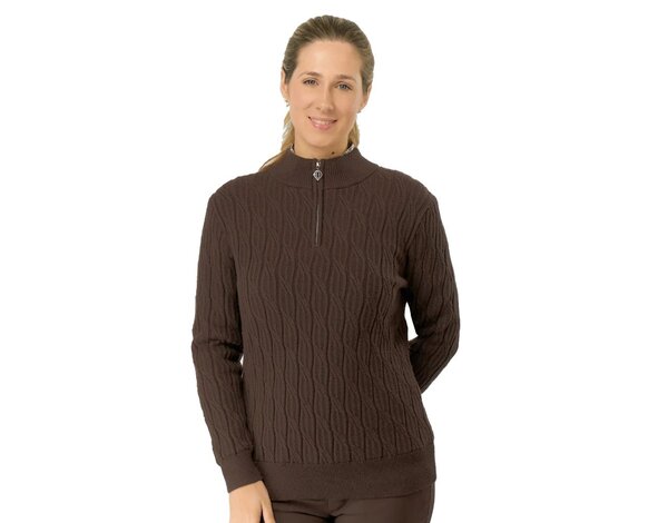 Pure Golf Pure Golf Sorell Lined Trui (Margot Knit) - Bruin