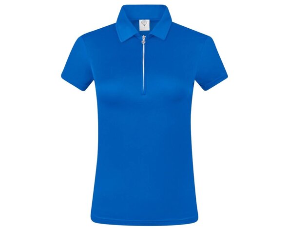 Pure Golf Pure Golf Thrive Cap Sleeve Polo Shirt - Bleu