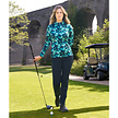 Pure Golf Pure Golf Arusha Mid-layer met Lange Mouwen - Blauw Groen