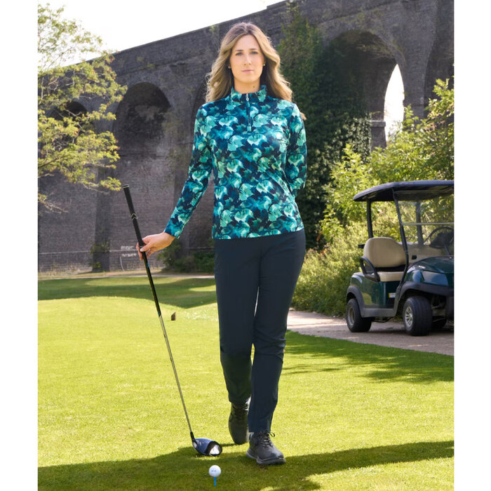 Pure Golf Pure Golf Arusha Mid-layer met Lange Mouwen - Blauw Groen