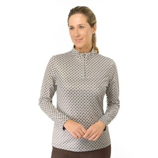 Pure Golf Pure Golf Arusha Mid-layer met Lange Mouwen - Bruin Wit