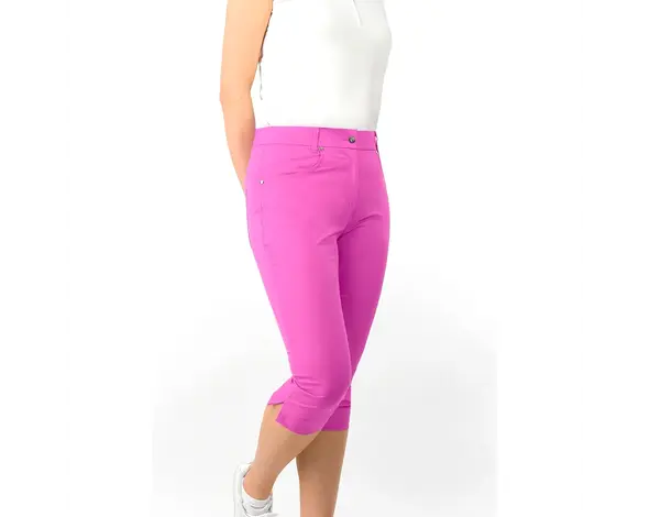 Pure Golf Pantalon de Golf Capri Pure Golf Trust2 pour Femmes - Rose