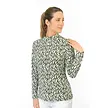Pure Golf Pure Golf Serenity Zip Top Golfshirt met Lange Mouwen - Wit Groen