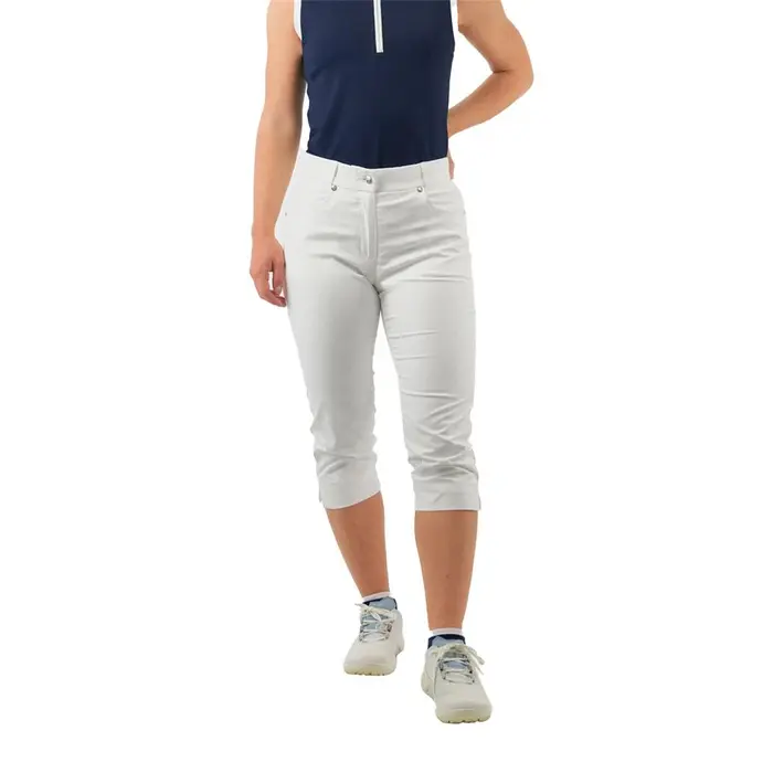 Pure Golf Pure Golf Trust2 Capri Women’s Golf Trousers - White