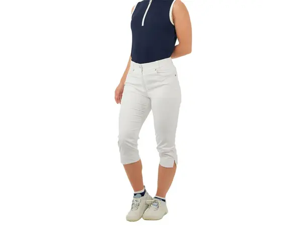 Pure Golf Pure Golf Trust2 Capri Dames Golfbroek - Wit