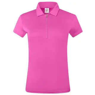 Pure Golf Pure Golf Thrive Cap Sleeve Polo Shirt - Azalea Pink