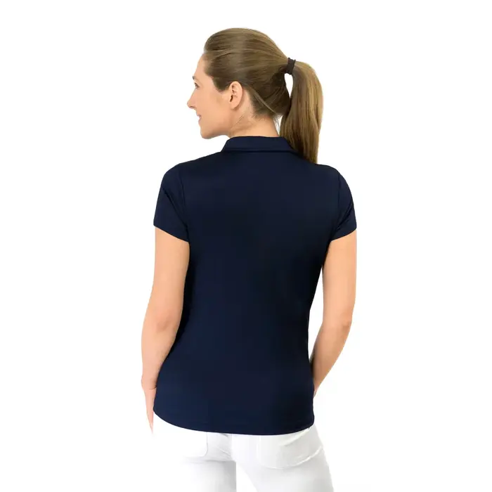 Pure Golf Pure Golf Thrive Cap Sleeve Polo Shirt - Bleu marine
