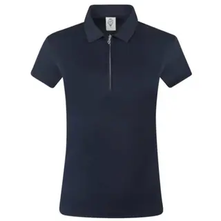 Pure Golf Pure Golf Thrive Cap Sleeve Polo Shirt - Navy Blue