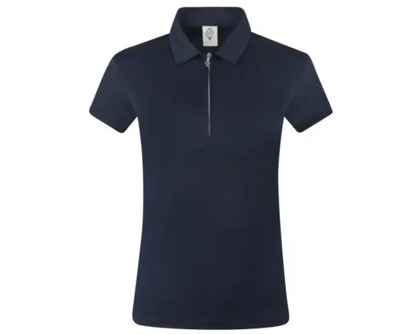 Pure Golf Pure Golf Thrive Cap Sleeve Polo Shirt - Navy Blue