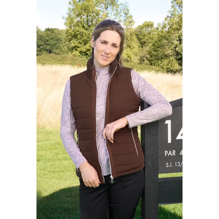 Pure Golf Pure Golf Hemisphere Fur Gilet - Bruin