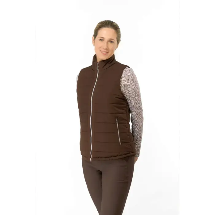 Pure Golf Pure Golf Hemisphere Fur Vest - Cocoa Powder