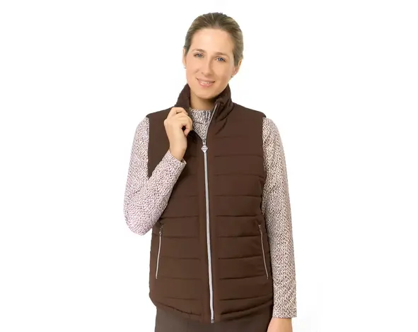 Pure Golf Pure Golf Hemisphere Fur Gilet - Braun